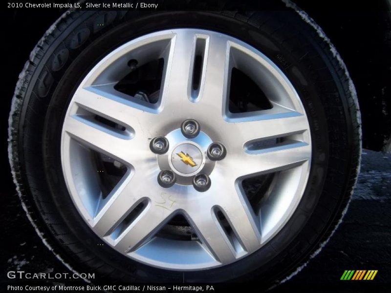 Silver Ice Metallic / Ebony 2010 Chevrolet Impala LS