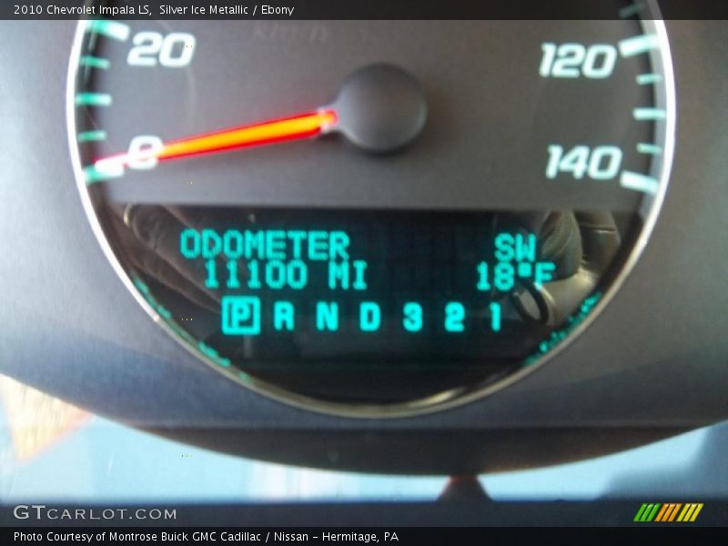 Silver Ice Metallic / Ebony 2010 Chevrolet Impala LS