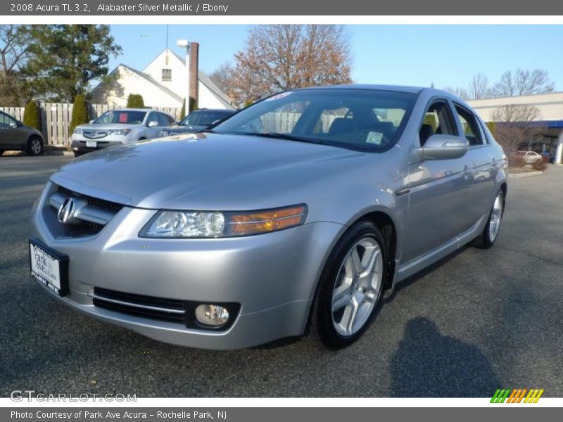Alabaster Silver Metallic / Ebony 2008 Acura TL 3.2