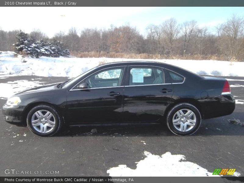Black / Gray 2010 Chevrolet Impala LT