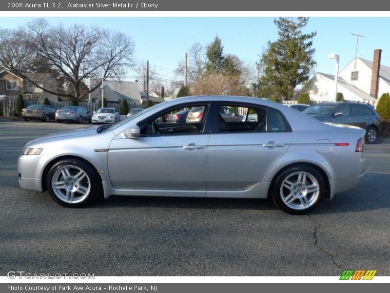 Alabaster Silver Metallic / Ebony 2008 Acura TL 3.2