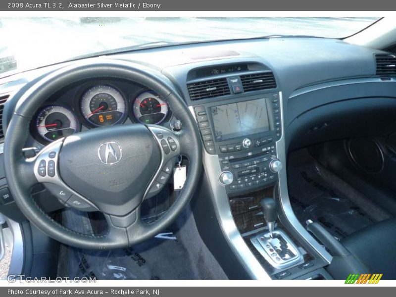 Alabaster Silver Metallic / Ebony 2008 Acura TL 3.2
