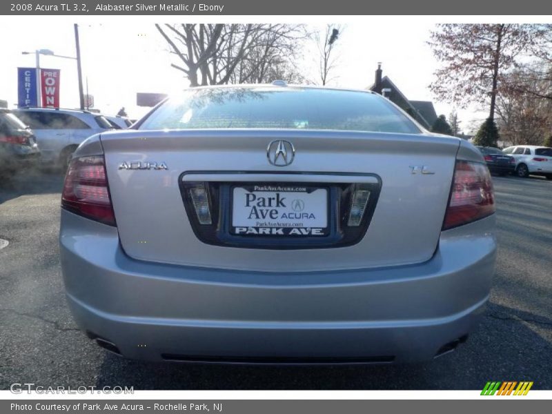 Alabaster Silver Metallic / Ebony 2008 Acura TL 3.2