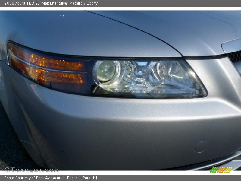 Alabaster Silver Metallic / Ebony 2008 Acura TL 3.2