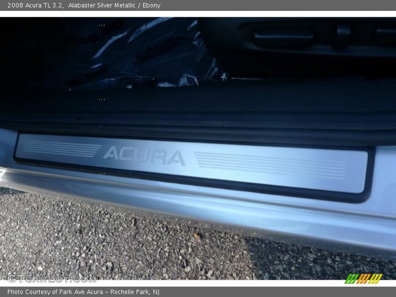 Alabaster Silver Metallic / Ebony 2008 Acura TL 3.2