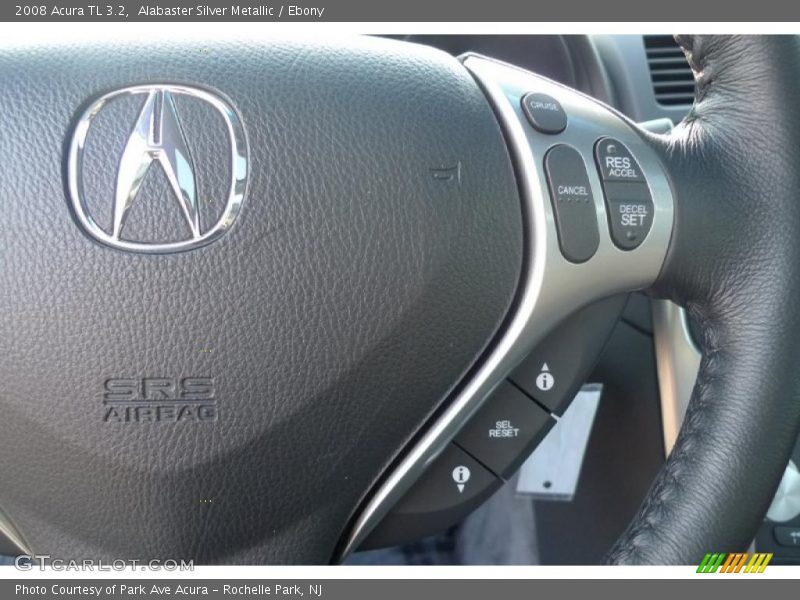 Alabaster Silver Metallic / Ebony 2008 Acura TL 3.2