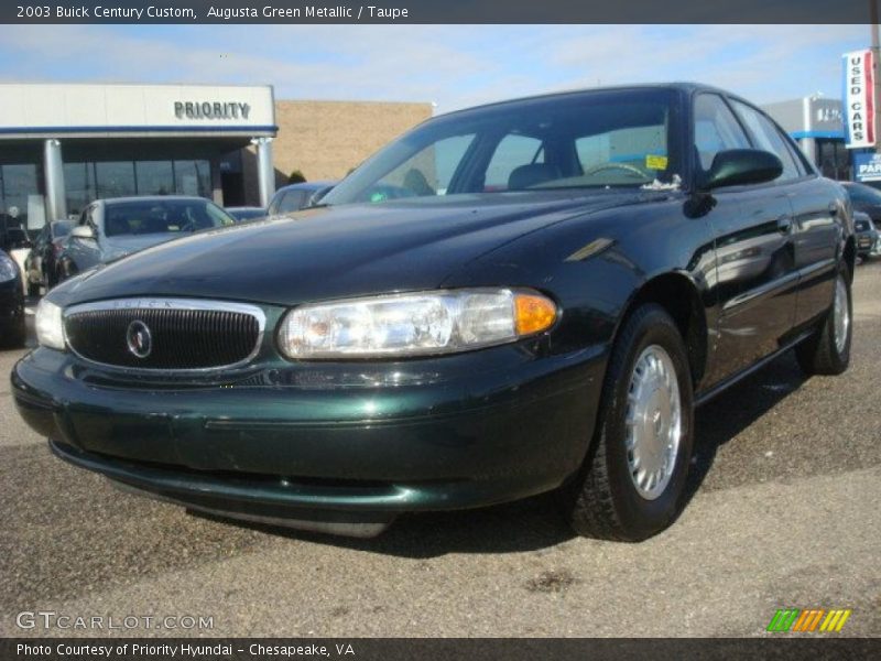 Augusta Green Metallic / Taupe 2003 Buick Century Custom