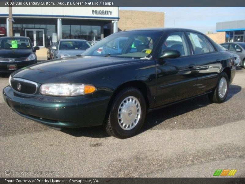 Augusta Green Metallic / Taupe 2003 Buick Century Custom