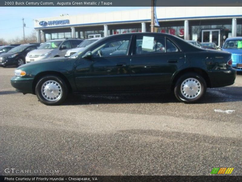 Augusta Green Metallic / Taupe 2003 Buick Century Custom