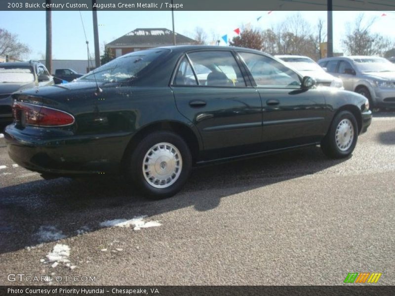 Augusta Green Metallic / Taupe 2003 Buick Century Custom