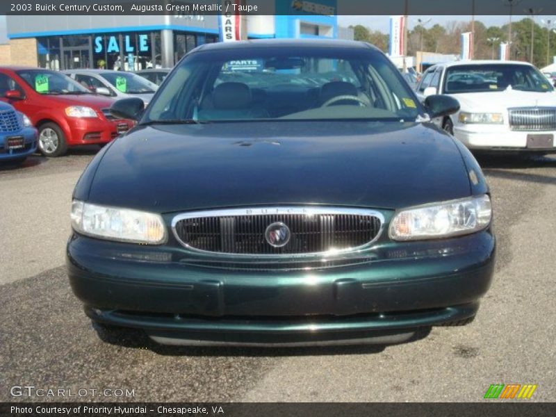 Augusta Green Metallic / Taupe 2003 Buick Century Custom