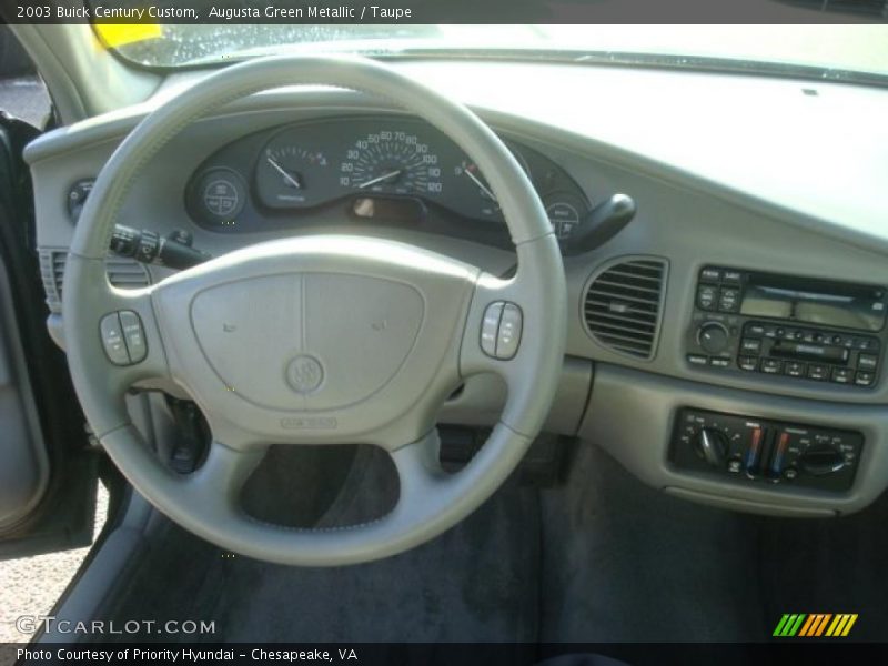 Augusta Green Metallic / Taupe 2003 Buick Century Custom