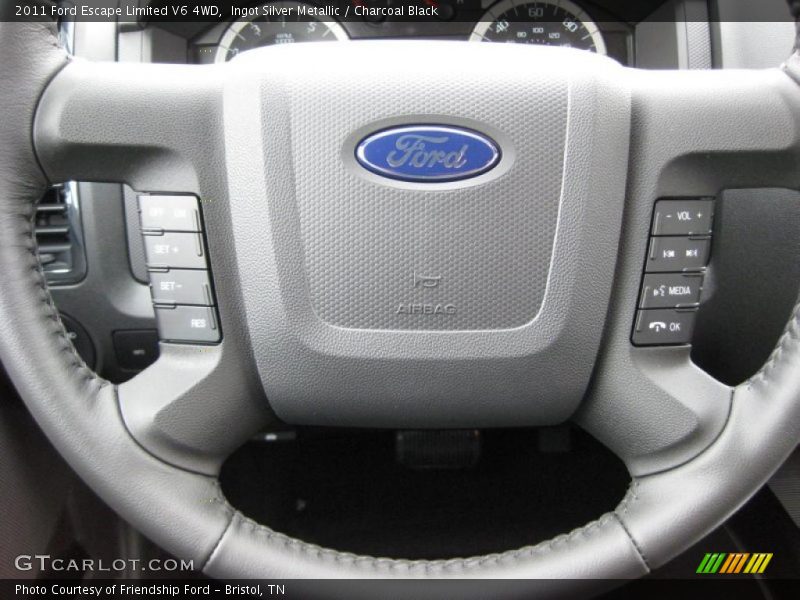 Ingot Silver Metallic / Charcoal Black 2011 Ford Escape Limited V6 4WD