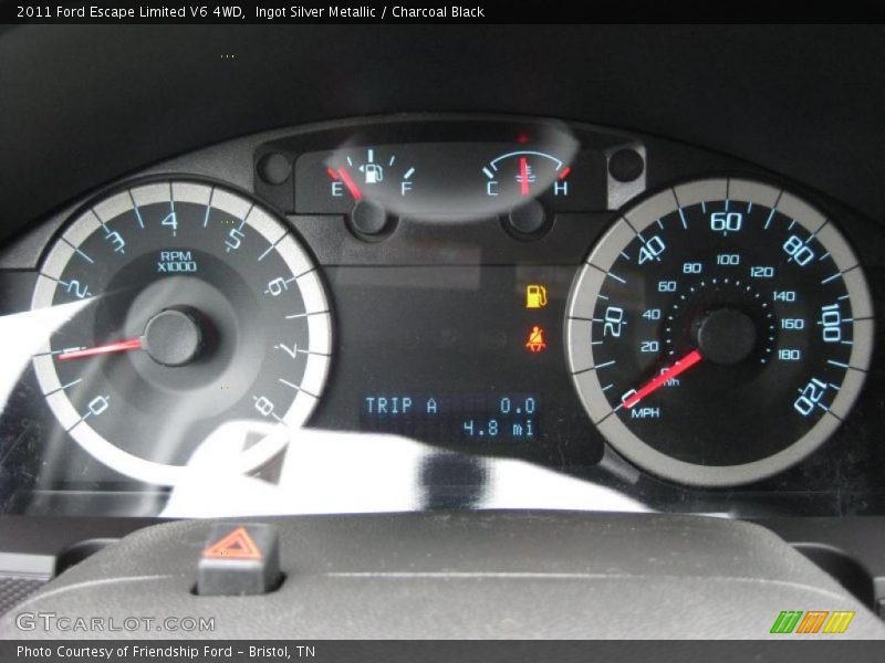 Ingot Silver Metallic / Charcoal Black 2011 Ford Escape Limited V6 4WD