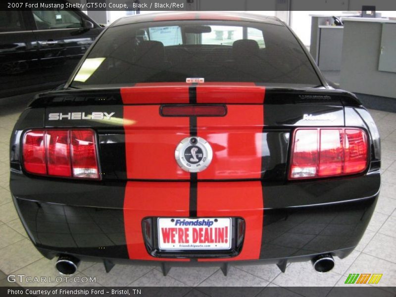 Black / Black/Red 2007 Ford Mustang Shelby GT500 Coupe
