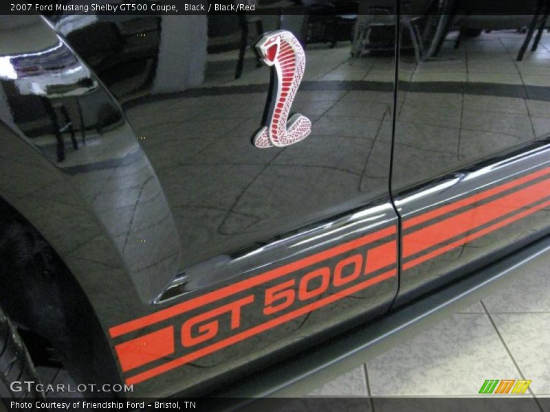 Black / Black/Red 2007 Ford Mustang Shelby GT500 Coupe
