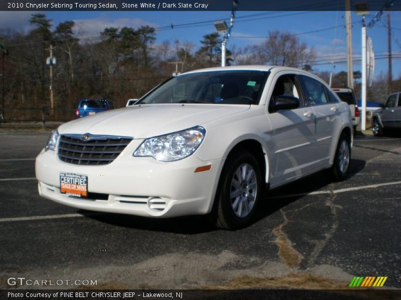 Stone White / Dark Slate Gray 2010 Chrysler Sebring Touring Sedan