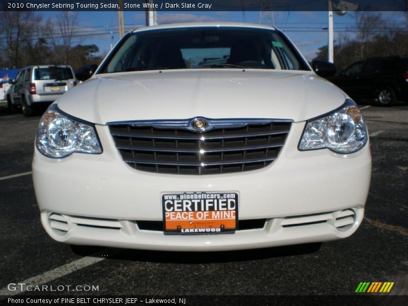Stone White / Dark Slate Gray 2010 Chrysler Sebring Touring Sedan