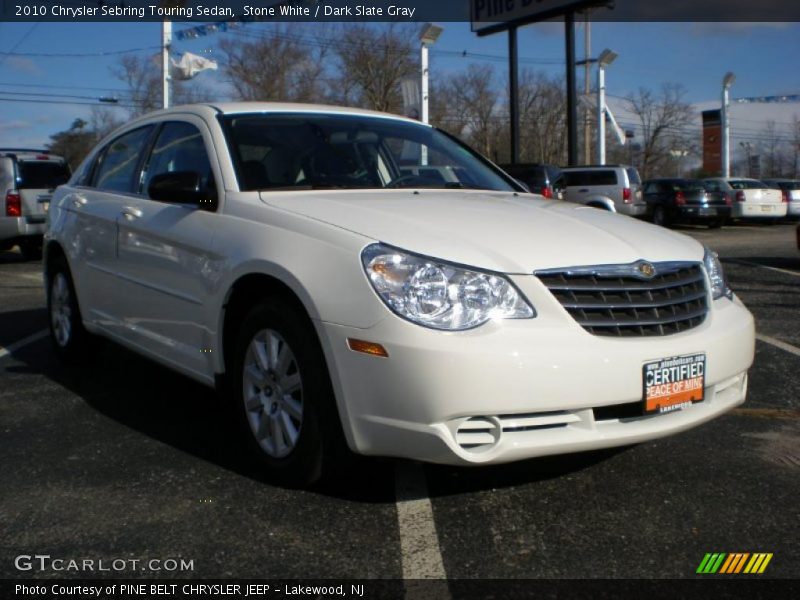 Stone White / Dark Slate Gray 2010 Chrysler Sebring Touring Sedan