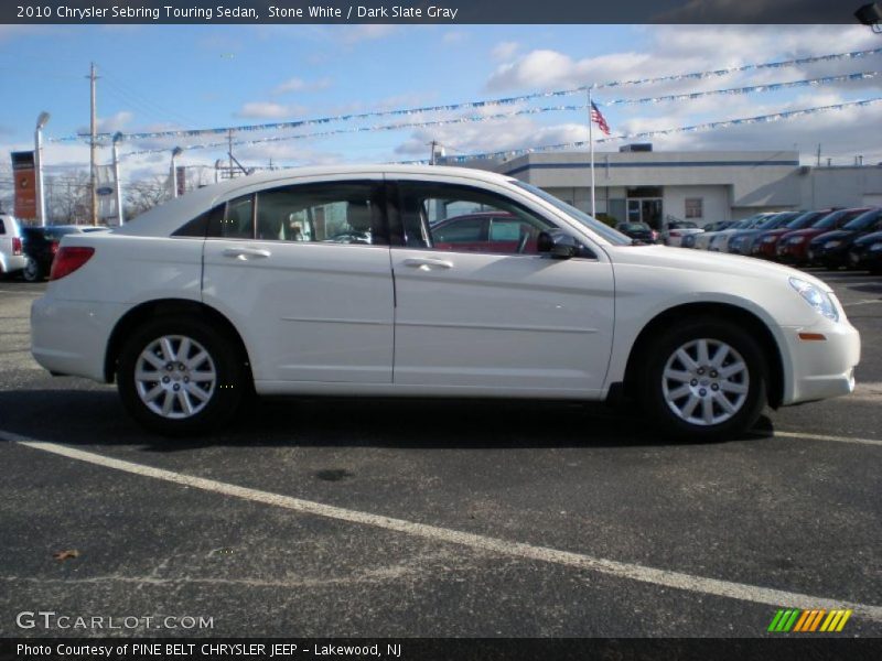 Stone White / Dark Slate Gray 2010 Chrysler Sebring Touring Sedan
