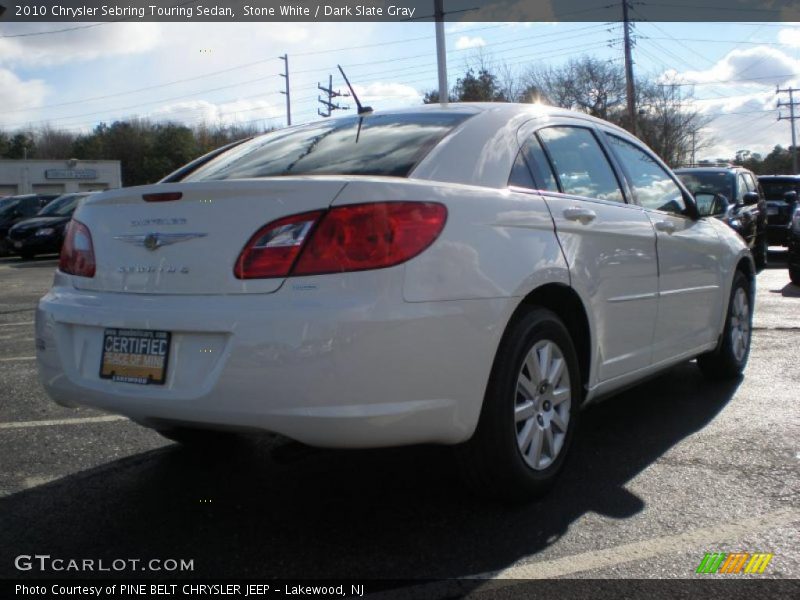 Stone White / Dark Slate Gray 2010 Chrysler Sebring Touring Sedan