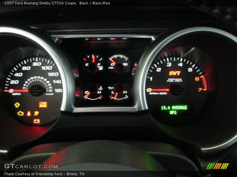  2007 Mustang Shelby GT500 Coupe Shelby GT500 Coupe Gauges