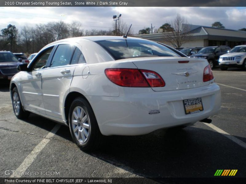 Stone White / Dark Slate Gray 2010 Chrysler Sebring Touring Sedan