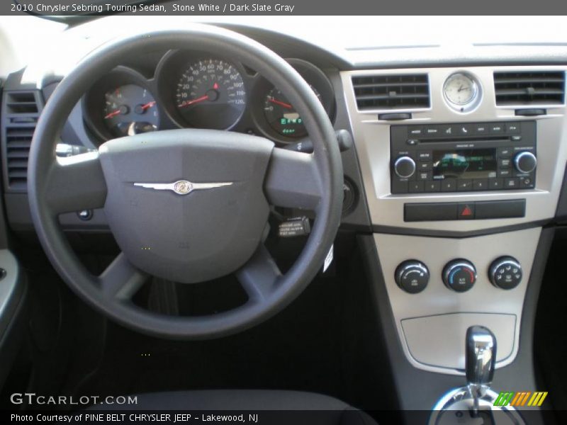 Stone White / Dark Slate Gray 2010 Chrysler Sebring Touring Sedan