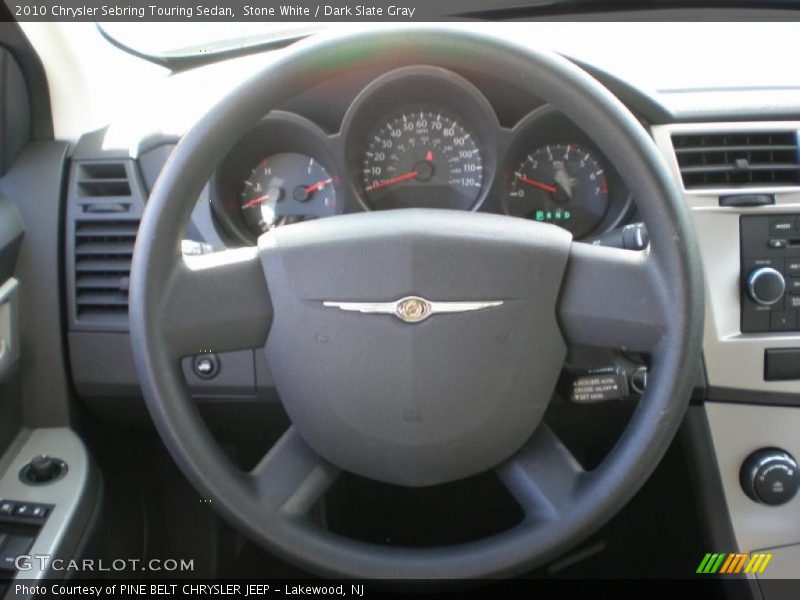 Stone White / Dark Slate Gray 2010 Chrysler Sebring Touring Sedan
