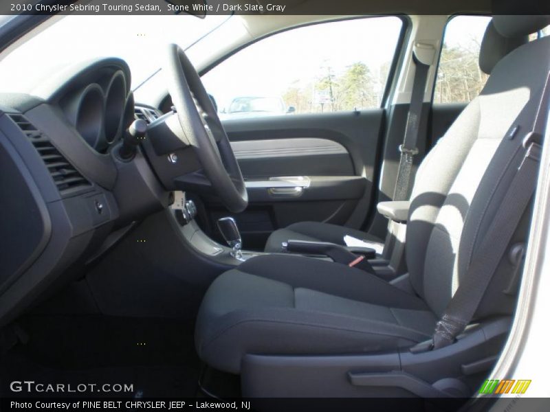 Stone White / Dark Slate Gray 2010 Chrysler Sebring Touring Sedan