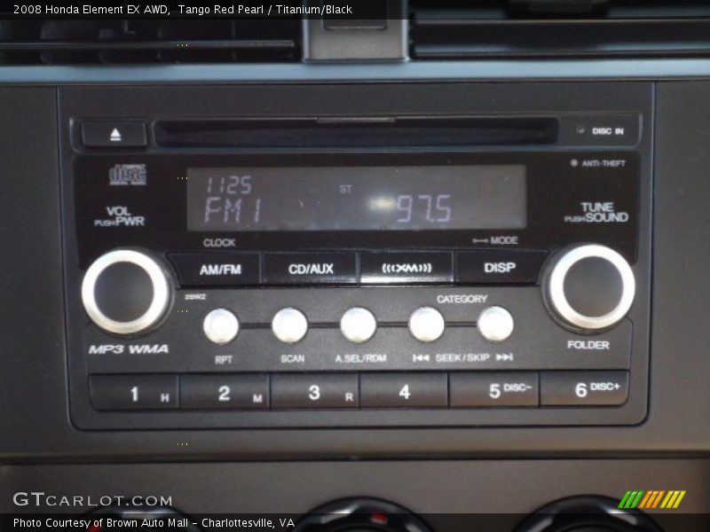 Controls of 2008 Element EX AWD