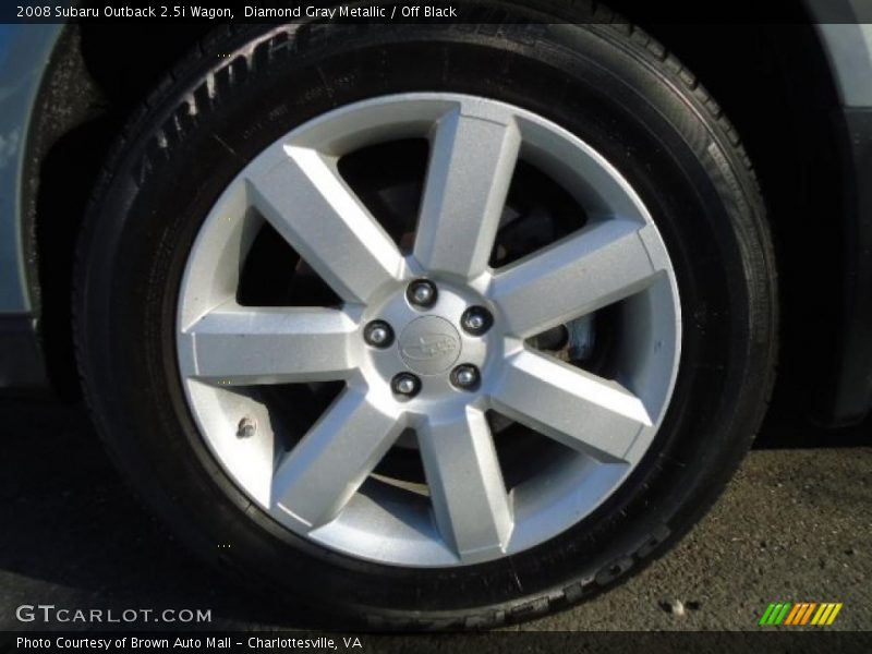 Diamond Gray Metallic / Off Black 2008 Subaru Outback 2.5i Wagon