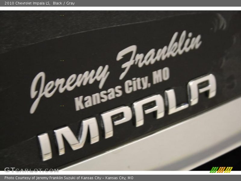 Black / Gray 2010 Chevrolet Impala LS