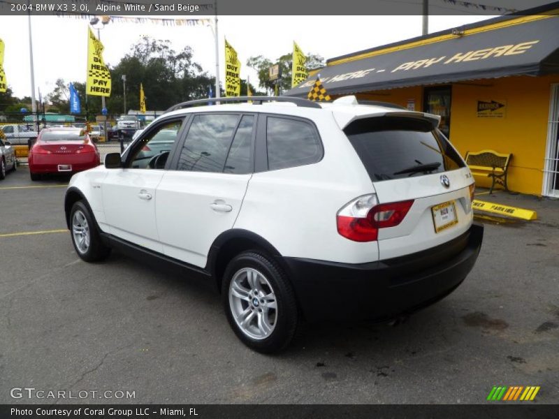 Alpine White / Sand Beige 2004 BMW X3 3.0i
