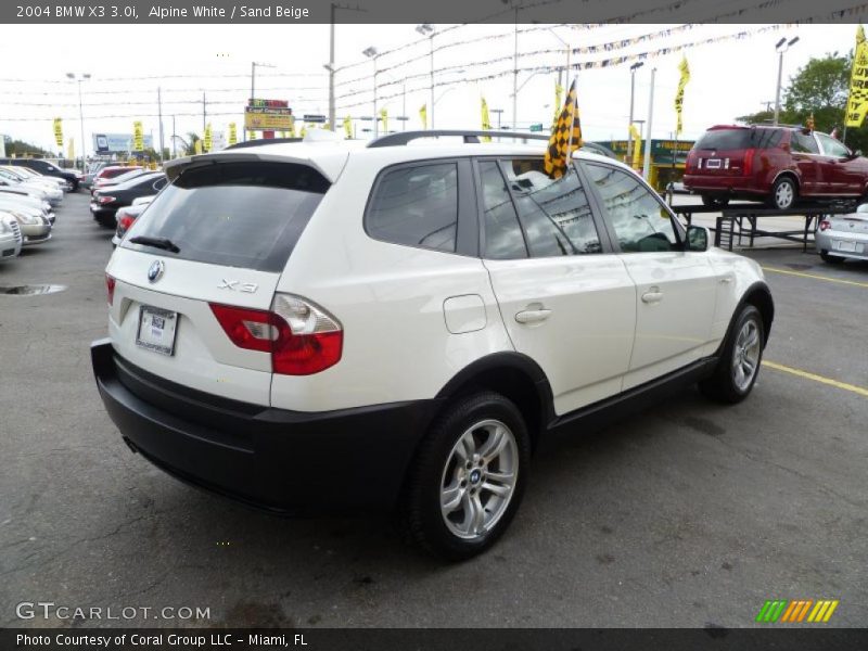 Alpine White / Sand Beige 2004 BMW X3 3.0i