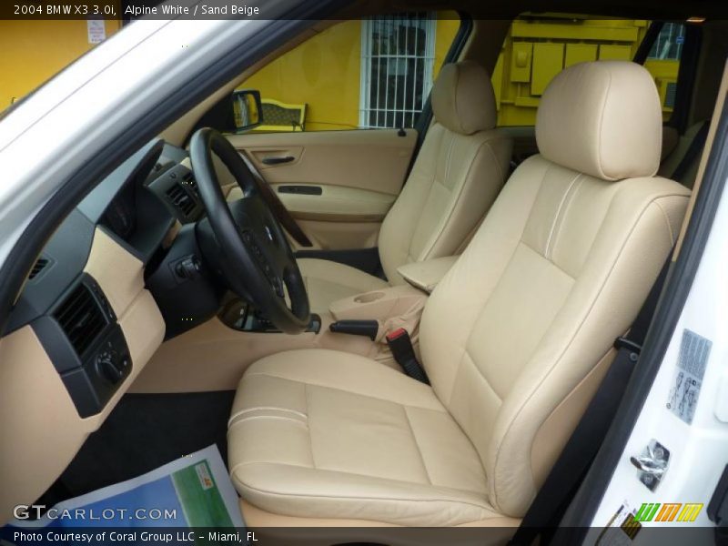 Alpine White / Sand Beige 2004 BMW X3 3.0i