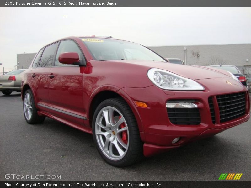 GTS Red / Havanna/Sand Beige 2008 Porsche Cayenne GTS