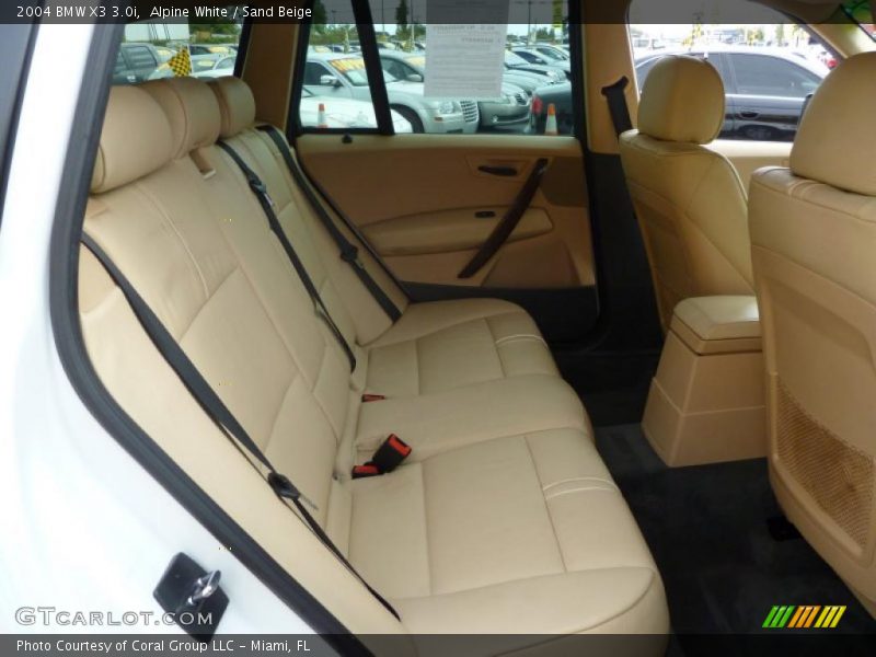Alpine White / Sand Beige 2004 BMW X3 3.0i