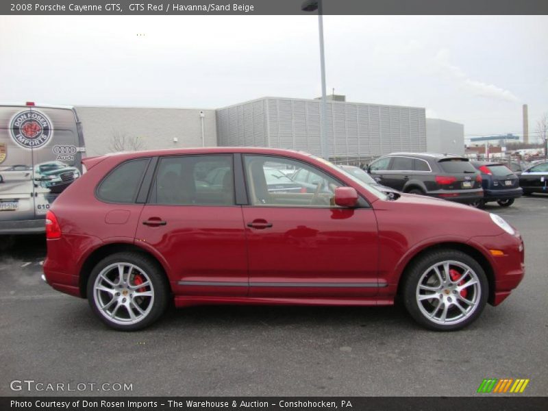 GTS Red / Havanna/Sand Beige 2008 Porsche Cayenne GTS