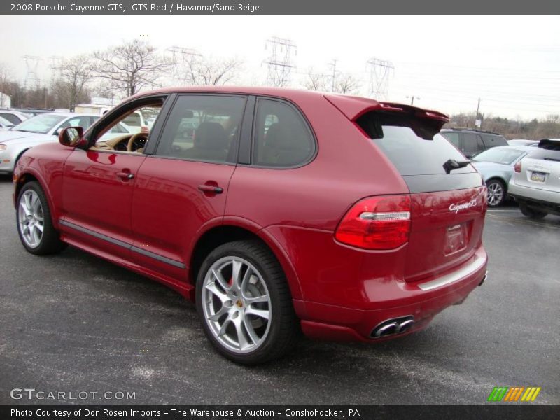 GTS Red / Havanna/Sand Beige 2008 Porsche Cayenne GTS