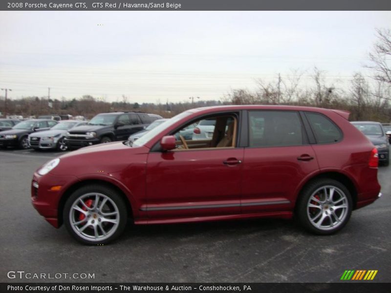 GTS Red / Havanna/Sand Beige 2008 Porsche Cayenne GTS