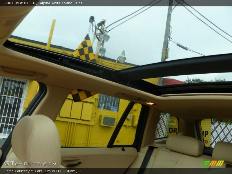 Alpine White / Sand Beige 2004 BMW X3 3.0i