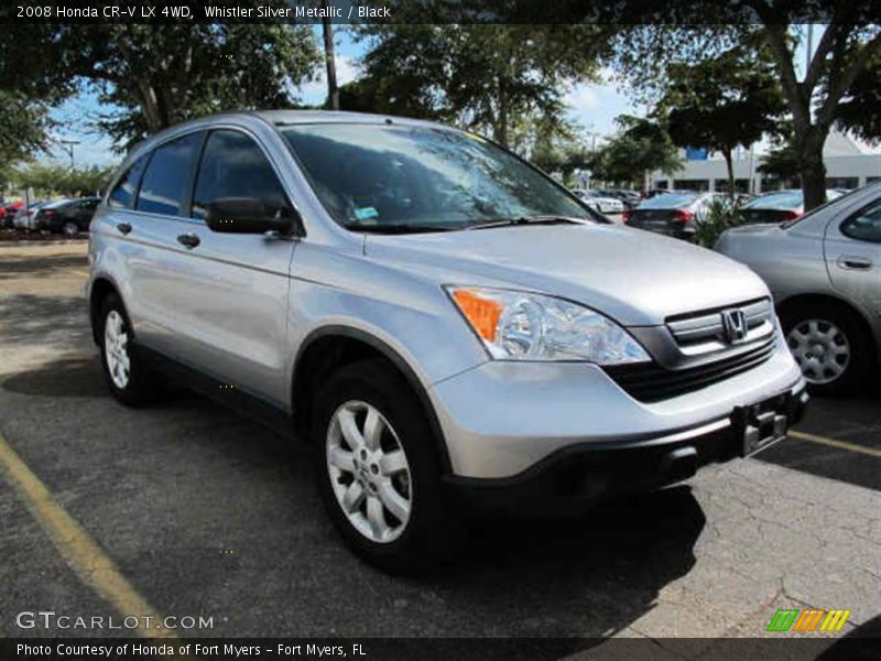 Whistler Silver Metallic / Black 2008 Honda CR-V LX 4WD