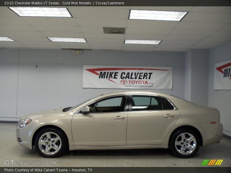 Gold Mist Metallic / Cocoa/Cashmere 2010 Chevrolet Malibu LT Sedan