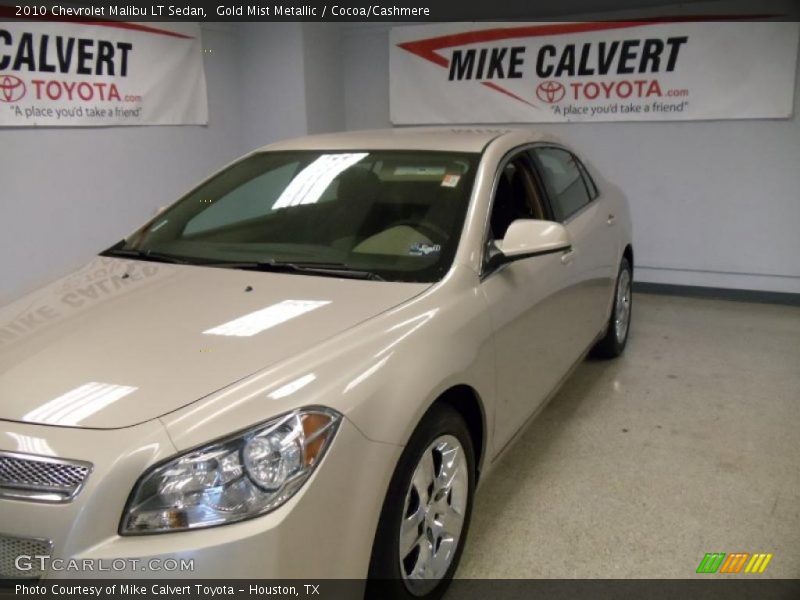 Gold Mist Metallic / Cocoa/Cashmere 2010 Chevrolet Malibu LT Sedan