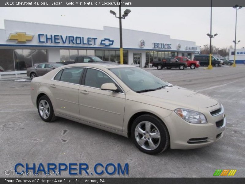 Gold Mist Metallic / Cocoa/Cashmere 2010 Chevrolet Malibu LT Sedan
