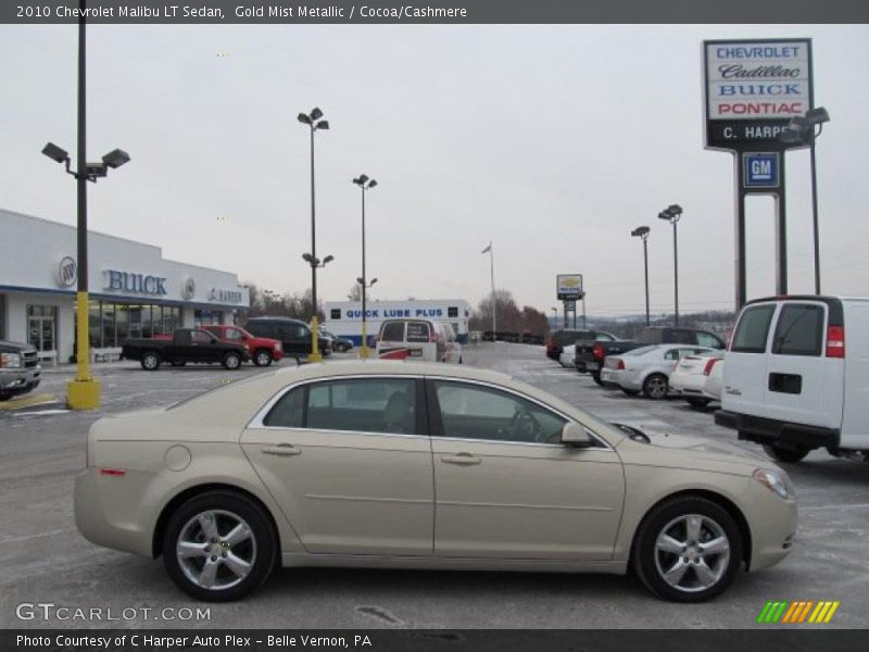Gold Mist Metallic / Cocoa/Cashmere 2010 Chevrolet Malibu LT Sedan