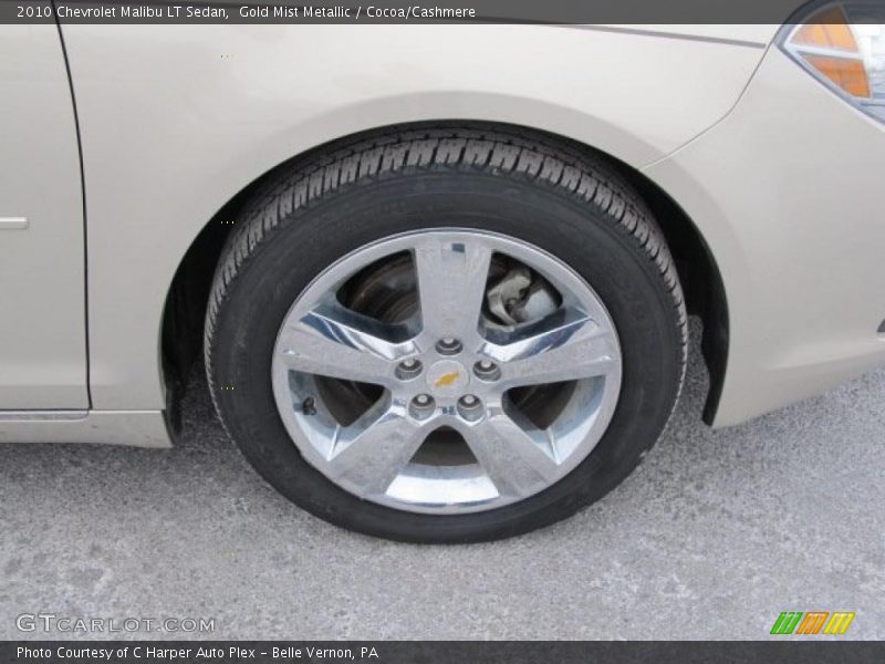 Gold Mist Metallic / Cocoa/Cashmere 2010 Chevrolet Malibu LT Sedan