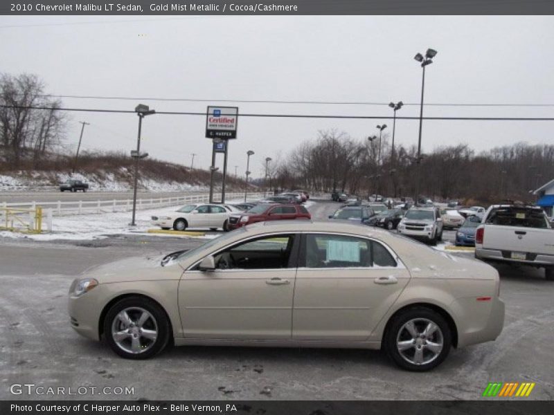 Gold Mist Metallic / Cocoa/Cashmere 2010 Chevrolet Malibu LT Sedan
