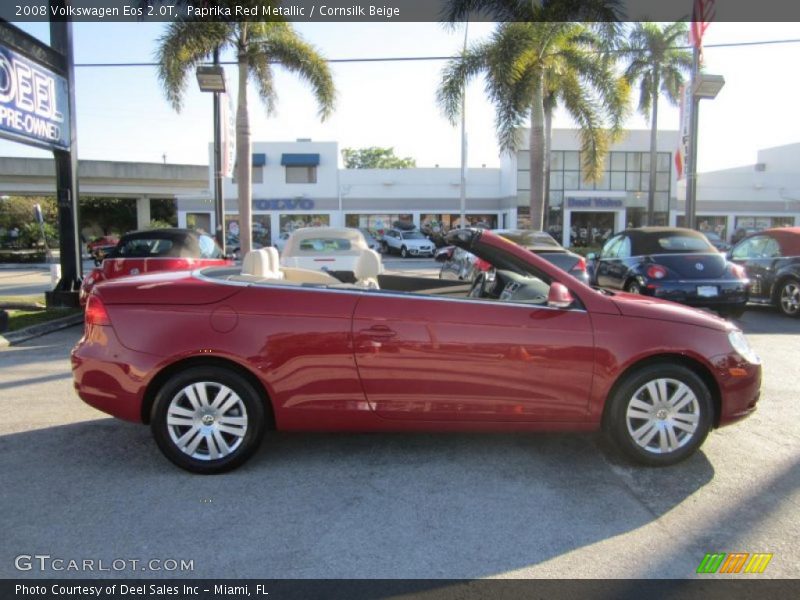 Paprika Red Metallic / Cornsilk Beige 2008 Volkswagen Eos 2.0T